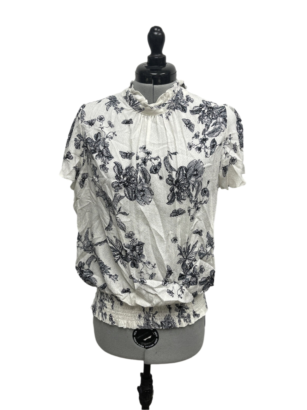 Women’s Rose + Olive Short Sleeve Blouse, Large