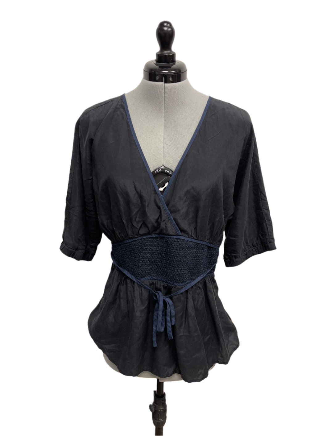 Women’s Object Short Sleeve Blouse, Medium