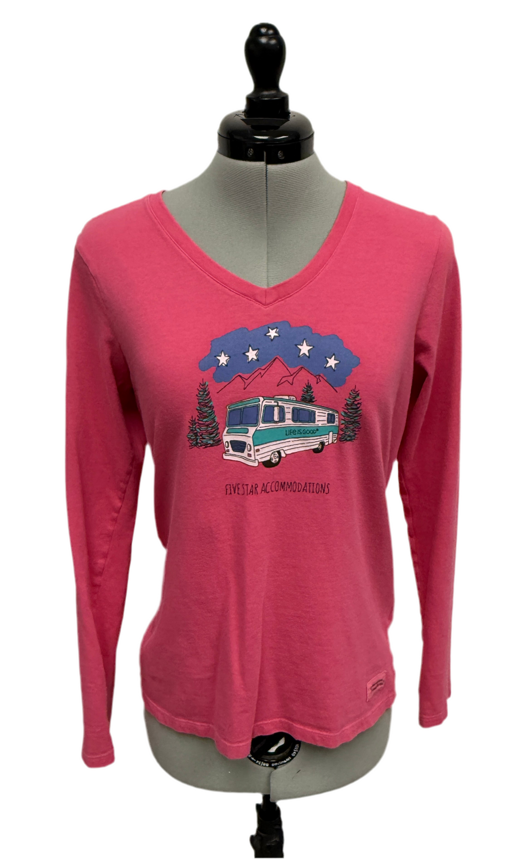 Women’s Life Is Good Long Sleeve Top, Extra Small