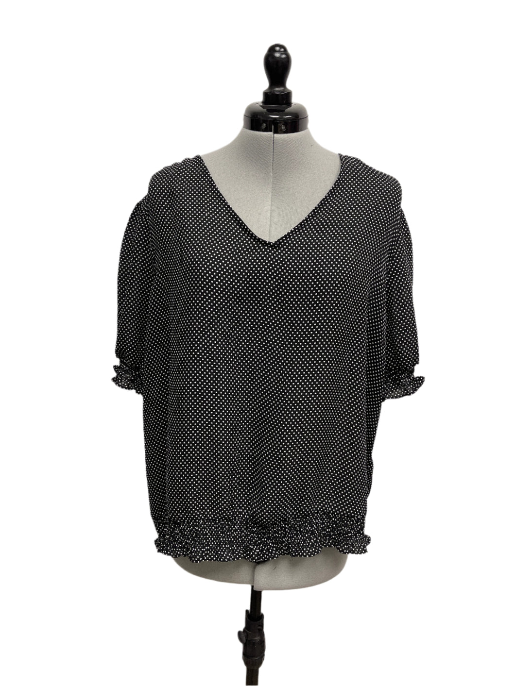 Women’s Adrianna Papell Short Sleeve Blouse, XL