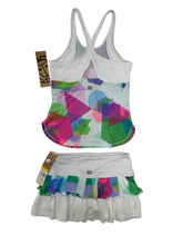 Load image into Gallery viewer, Girl's Bidi Badu matching top &amp; skort, 152
