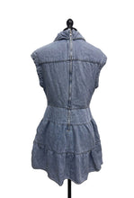 Load image into Gallery viewer, Women’s Velvet Heart Denim Sleeveless Dress, Medium
