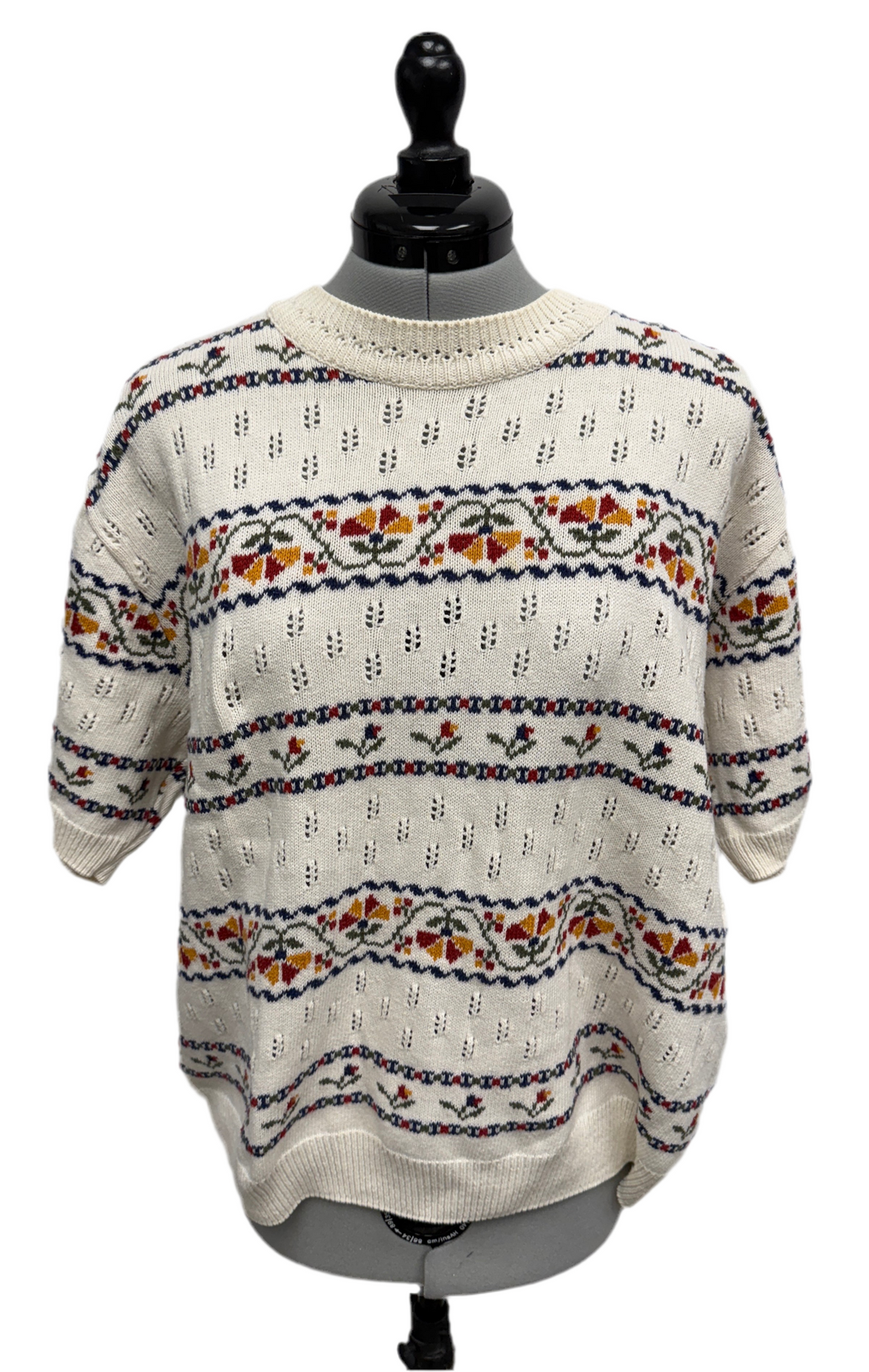 Women’s St. Michael Short Sleeve Sweater, Large