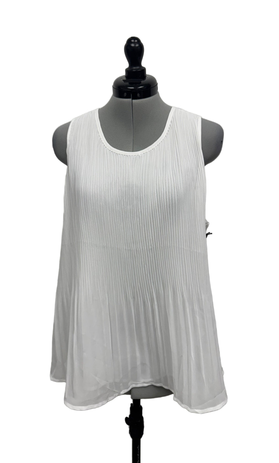 Women’s Black Tape Sleeveless Blouse, Large