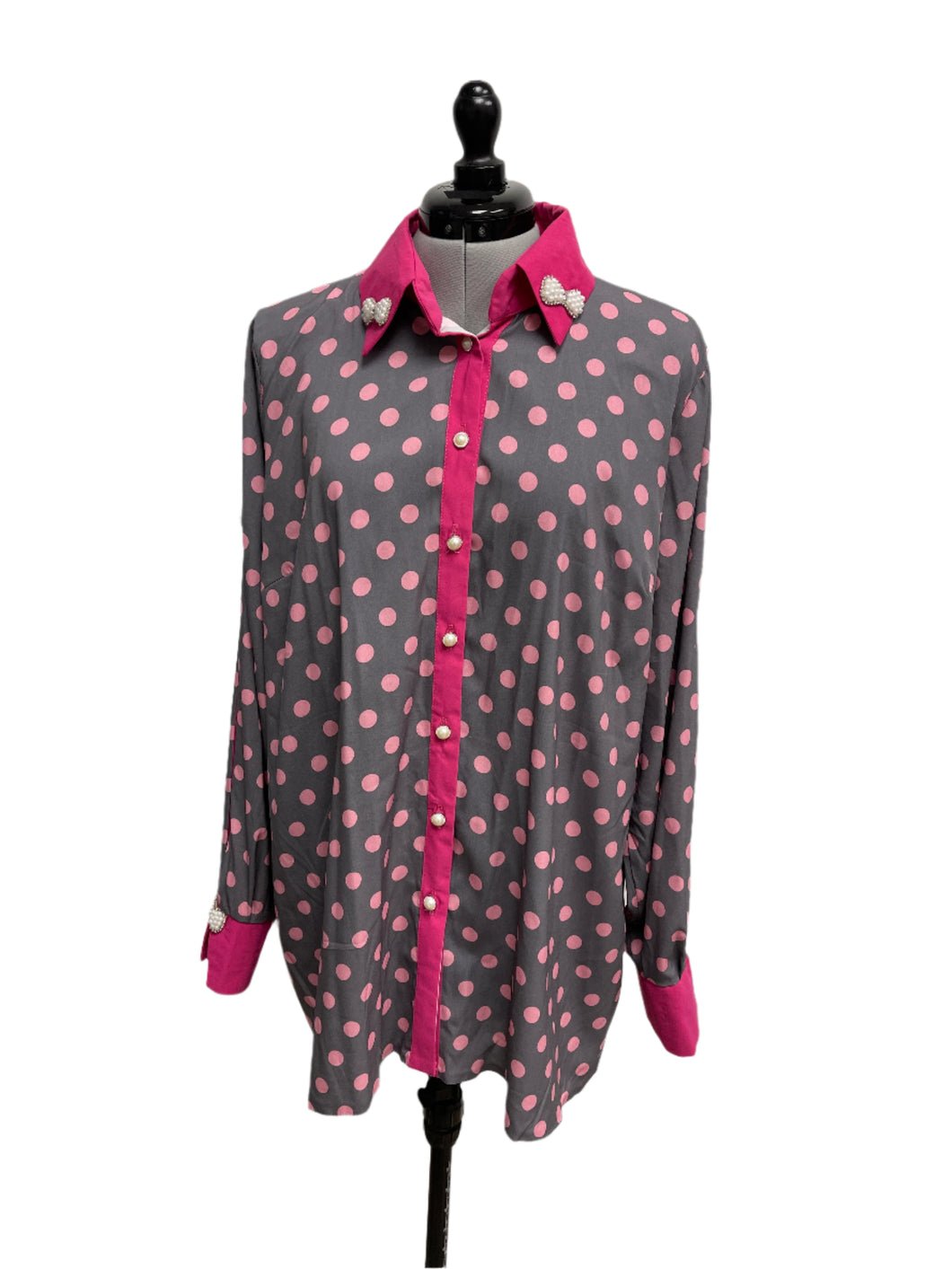 Women’s Mezon-Zamanifard Long Sleeve Blouse, Size 50