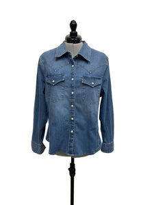 Women’s Gap Long Sleeve Denim Jacket, Large