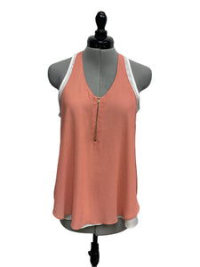 Women’s Naked Zebra Sleeveless Blouse, Medium