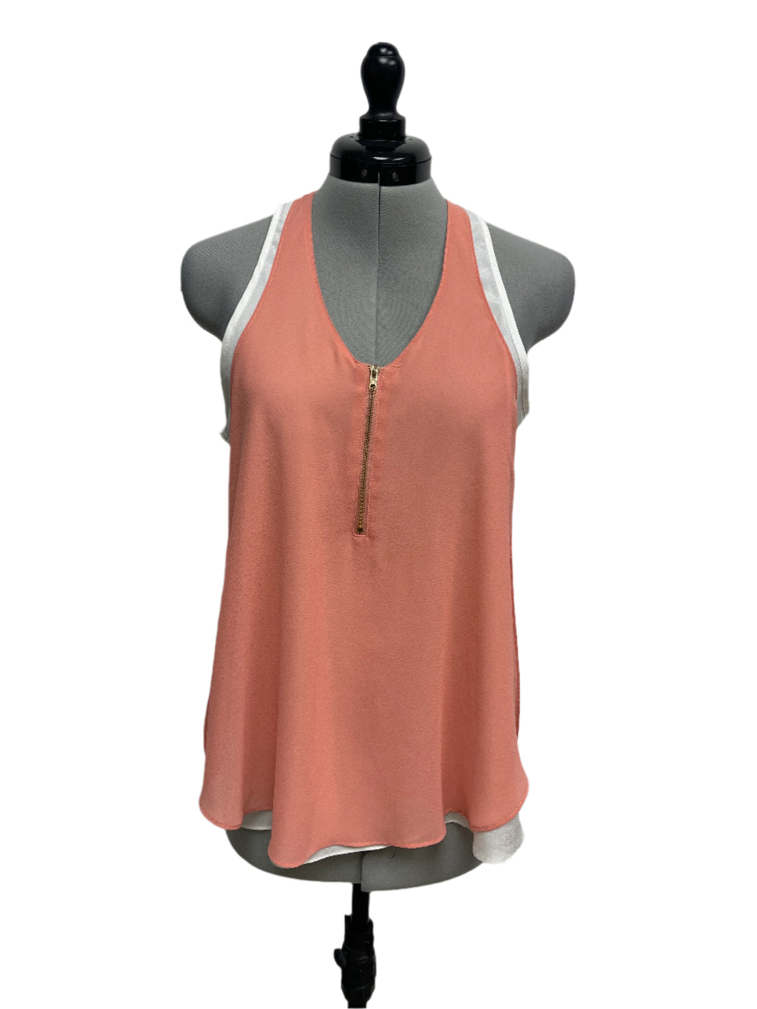 Women’s Naked Zebra Sleeveless Blouse, Medium