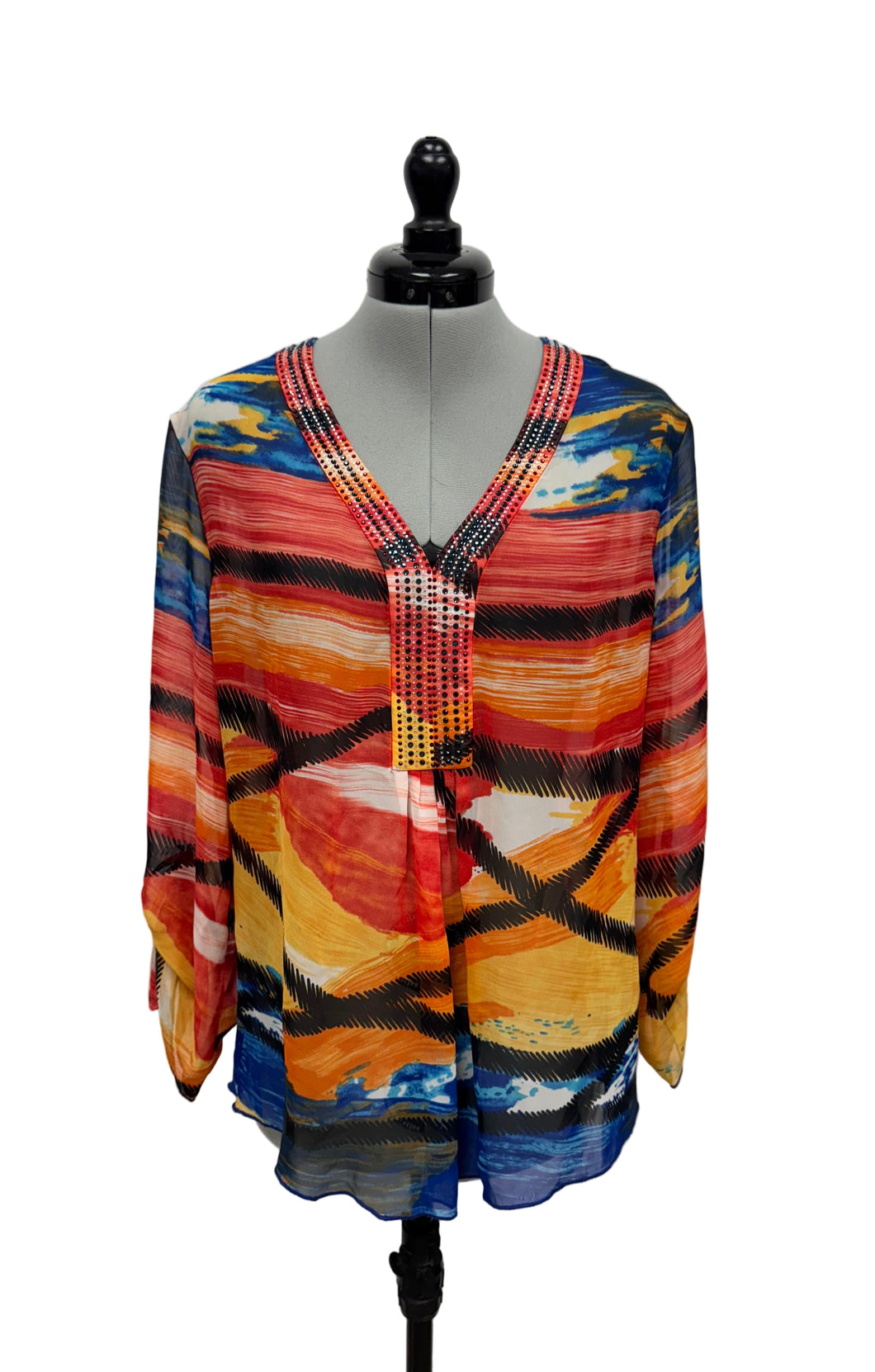 Women’s Frank Lyman Long Sleeve Blouse, Size 8
