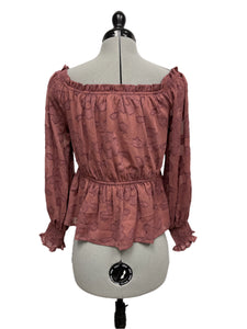 Women’s Jealous Tomato Long Sleeve Blouse, Small