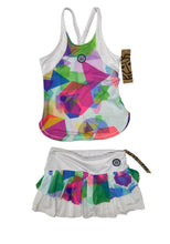 Load image into Gallery viewer, Girl's Bidi Badu matching top &amp; skort, 152
