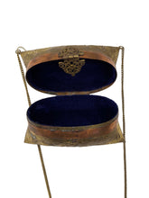Load image into Gallery viewer, Ornate bronze shoulder clutch
