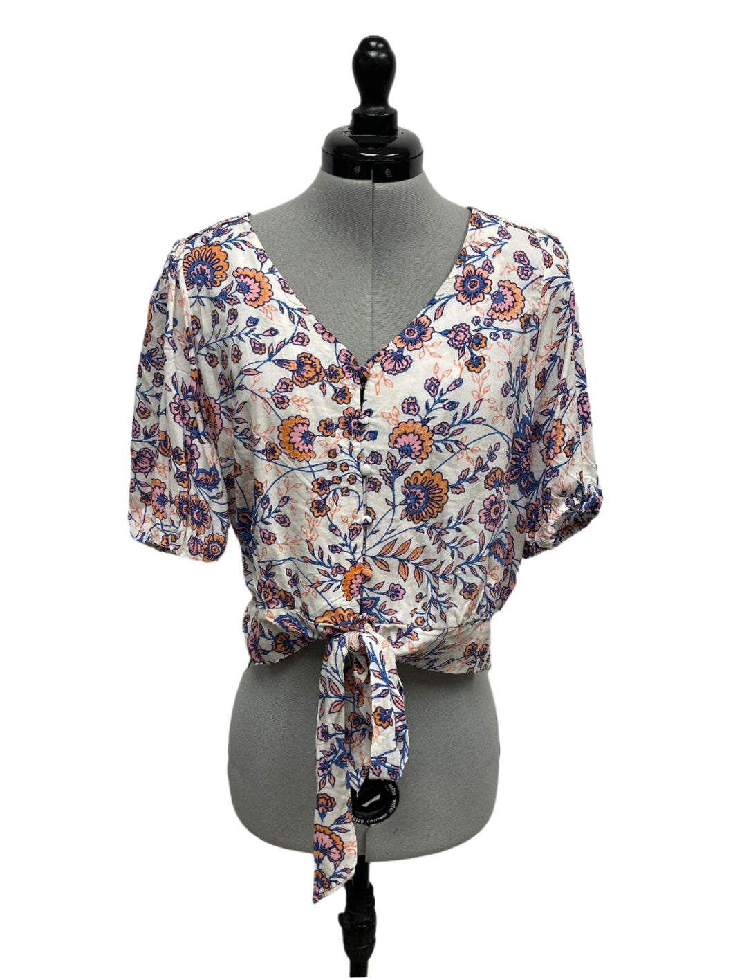 Women’s Rose + Olive Short Sleeve Top, Medium