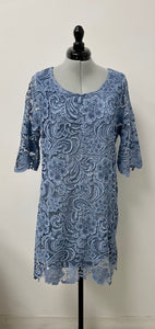 Women’s Ivy and Lace Long Sleeve Dress, Medium